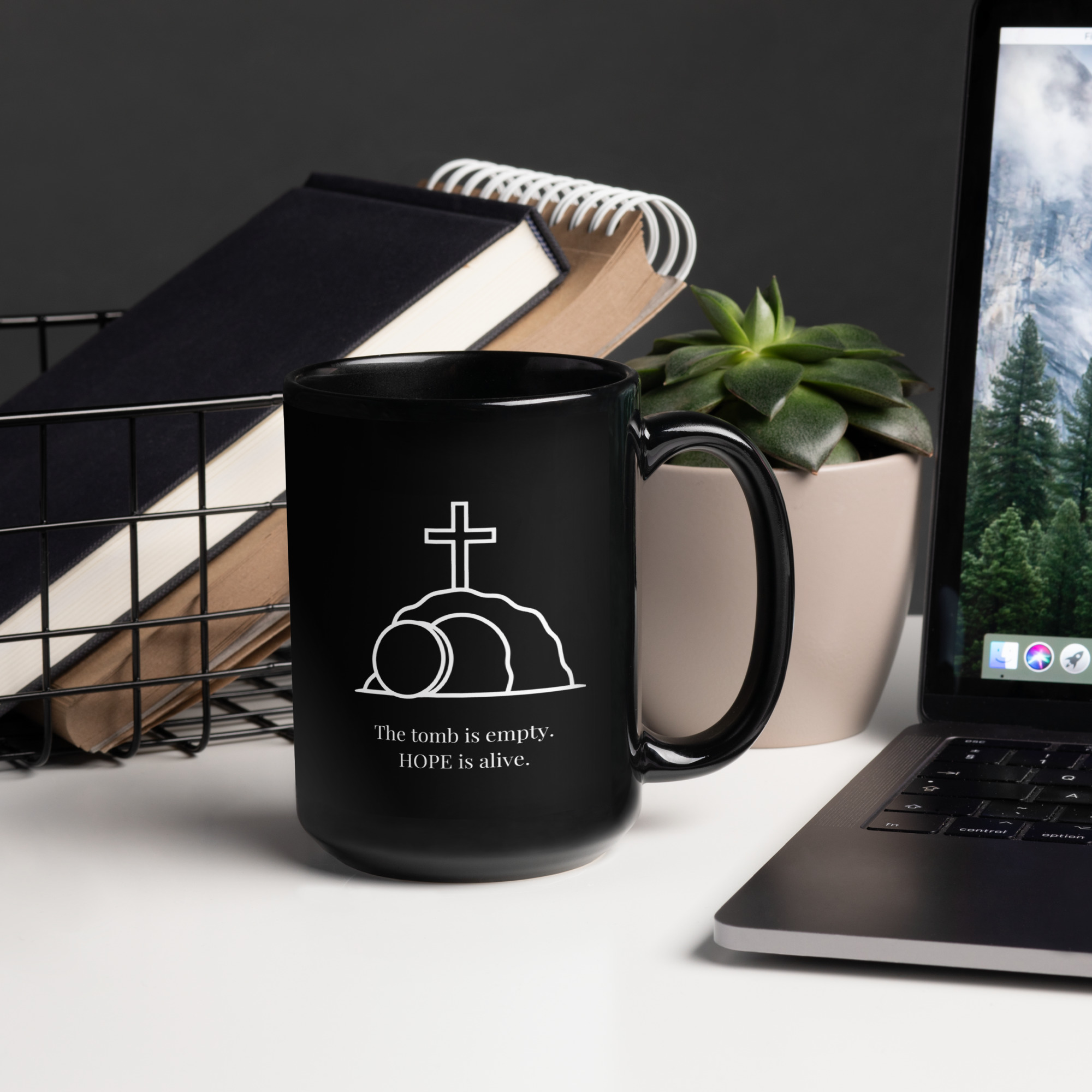 The Tomb Is Empty, Hope Is Alive | Christian Coffee Mug-15oz - Image 4