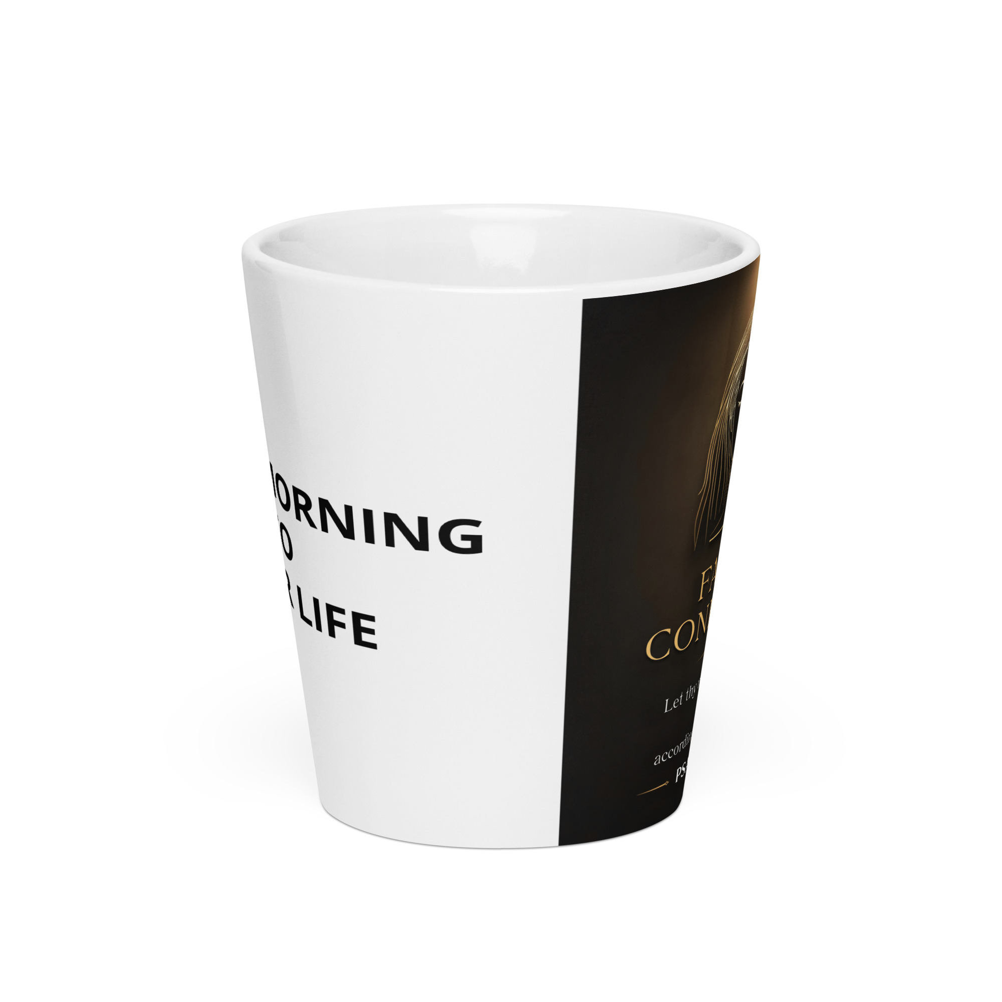 Faith & Confidence — Psalm 33:22 Christian Latte Mug - Image 2