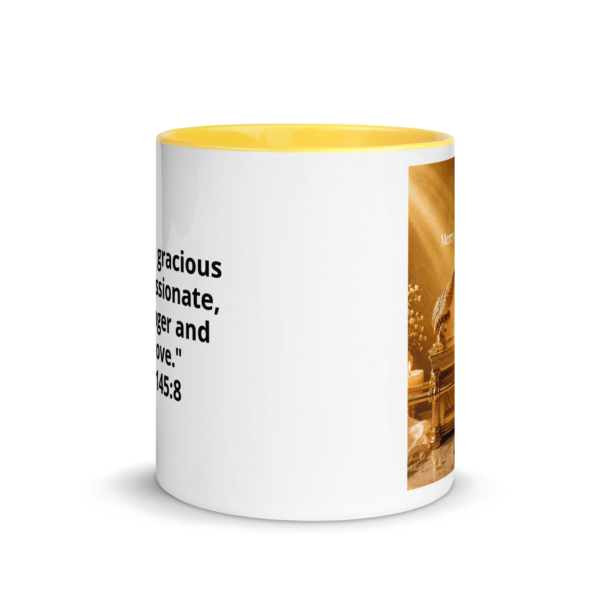 Mercy Found Me | Psalm 145:8 Christian Mug-11oz - Image 3