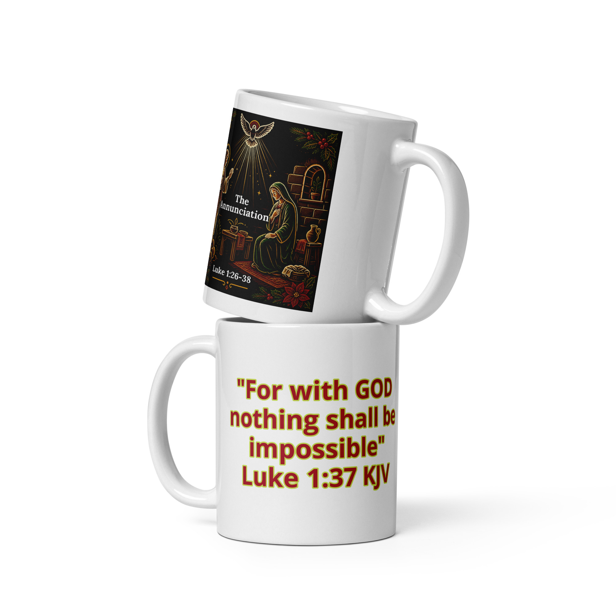 White glossy mug - Image 2
