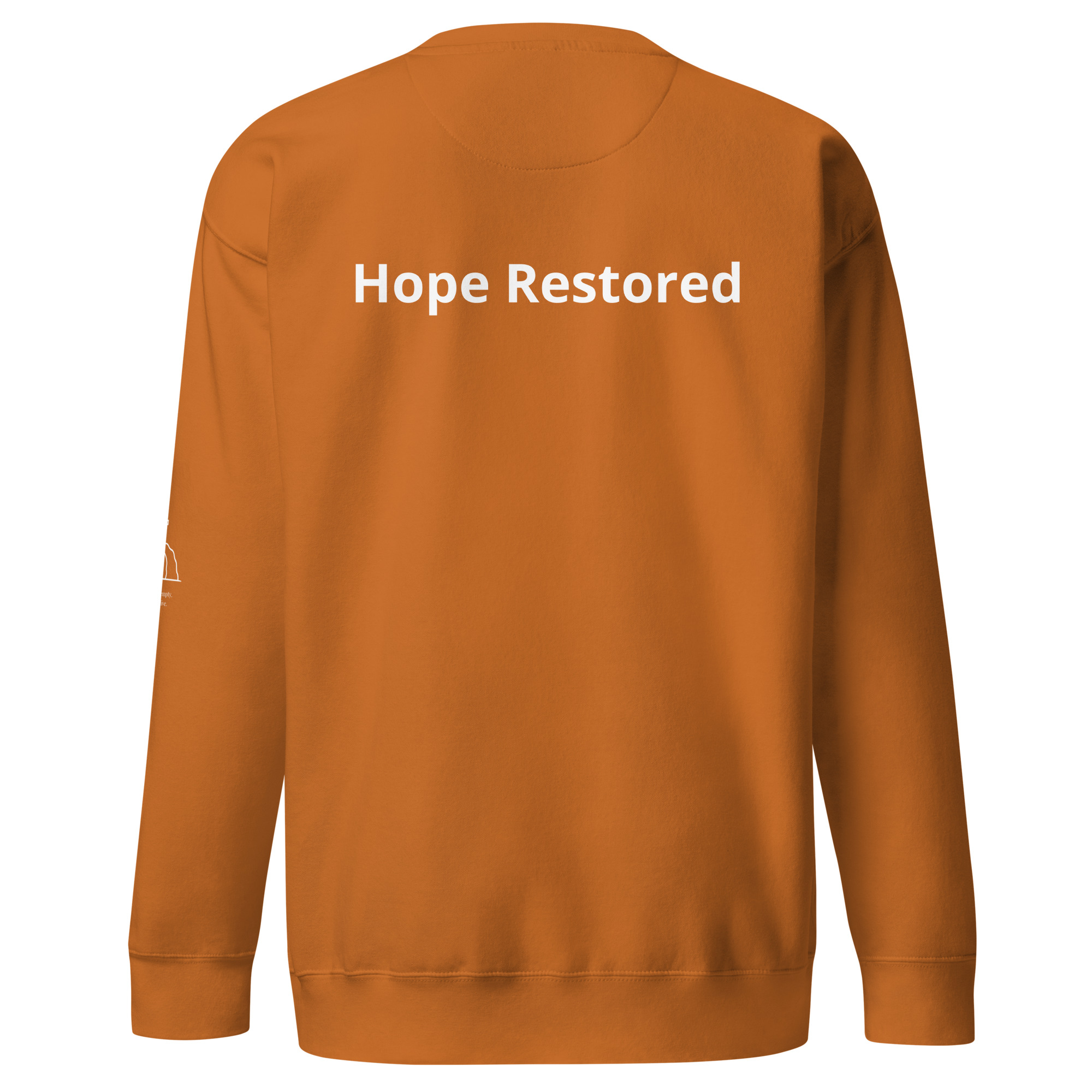 Hope Restored | Unisex Premium Christian Sweatshirt - Image 9