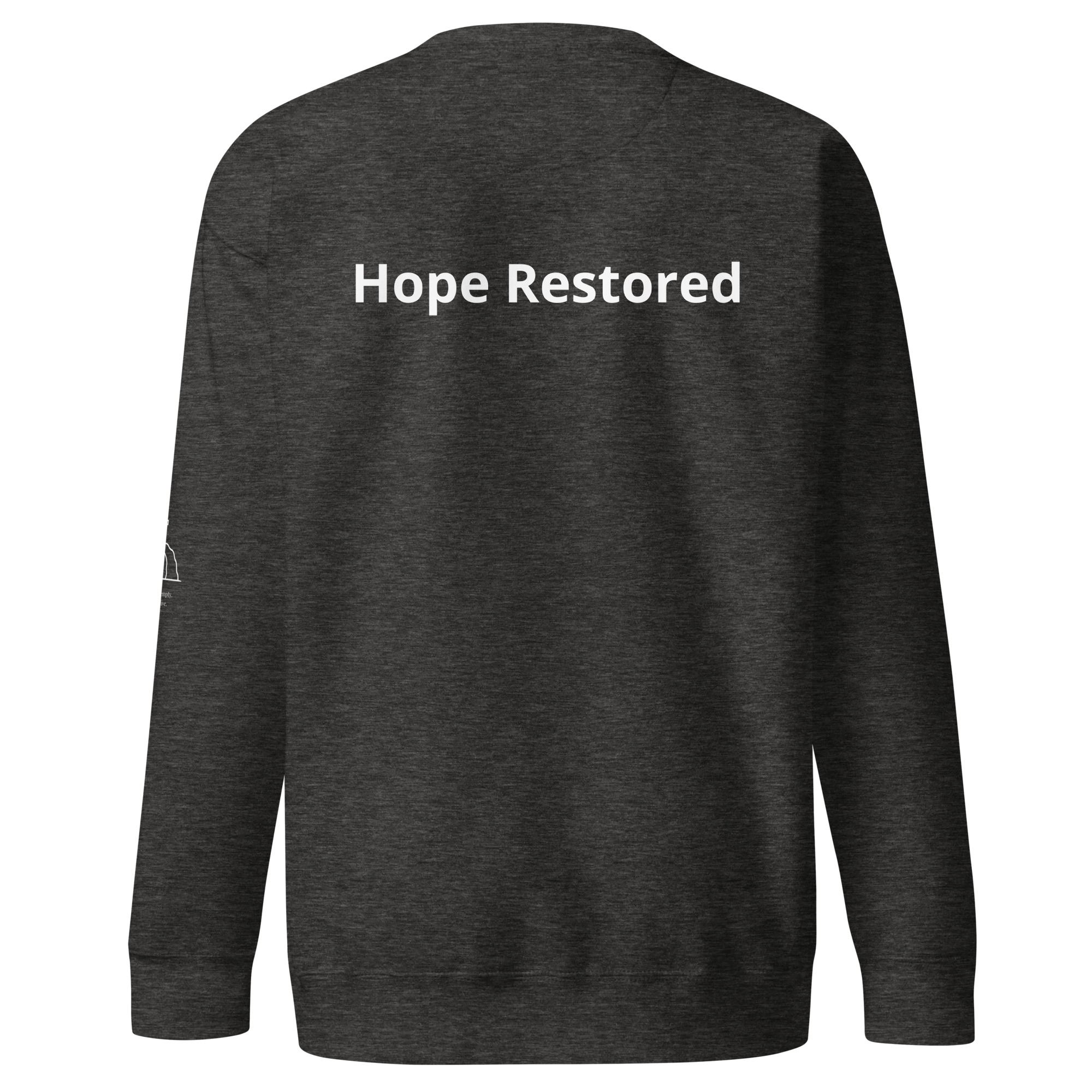 Hope Restored | Unisex Premium Christian Sweatshirt - Image 4