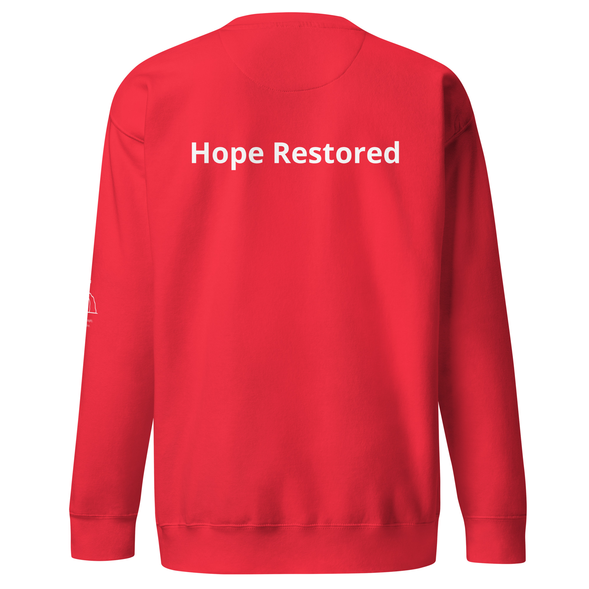 Hope Restored | Unisex Premium Christian Sweatshirt - Image 8