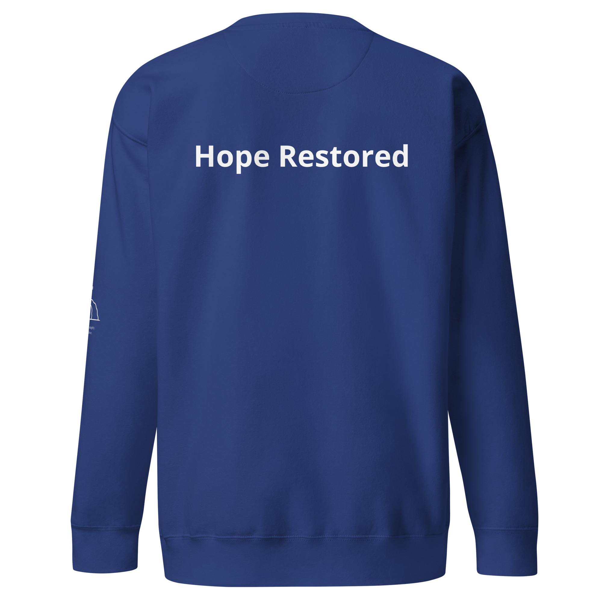 Hope Restored | Unisex Premium Christian Sweatshirt - Image 5