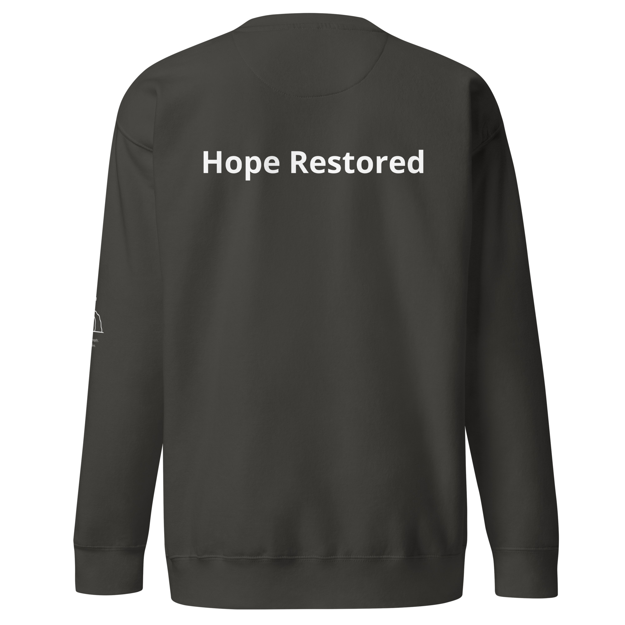 Hope Restored | Unisex Premium Christian Sweatshirt - Image 6
